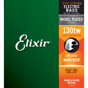 Elixir Nanoweb 15432 130tw H-streng til 5 strenget bas